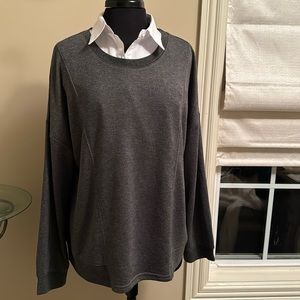 NWT 2 PC Cotton Bleu charcoal gray lounge set w/pockets - XL Nice soft material